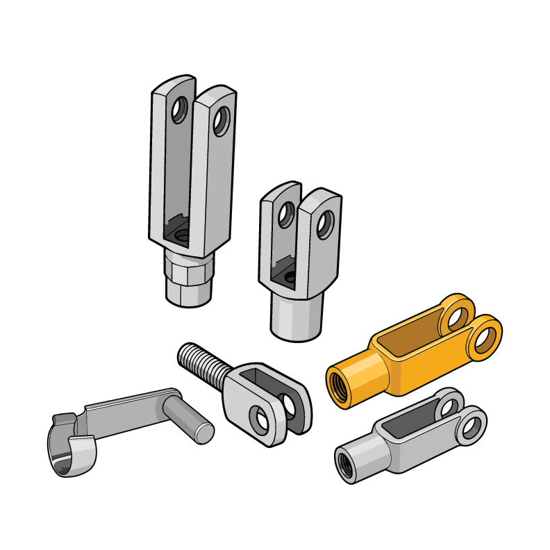 Clevis & yoke ends