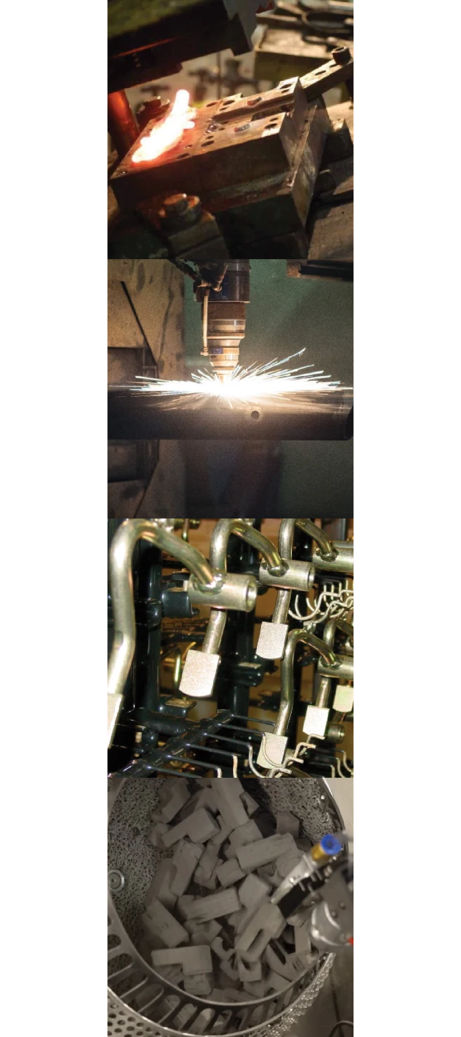 MCP hot forging, laser cutting, formed components and parts finishing
