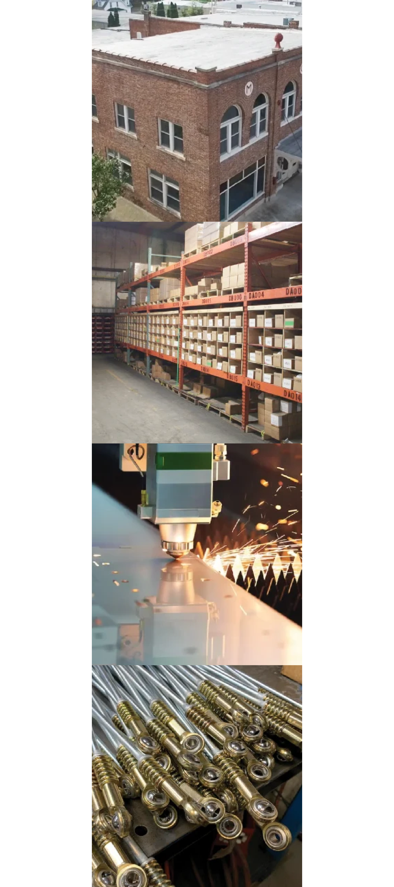 MCP facility, stocked hardware, laser cutting and finished linkage assemblies