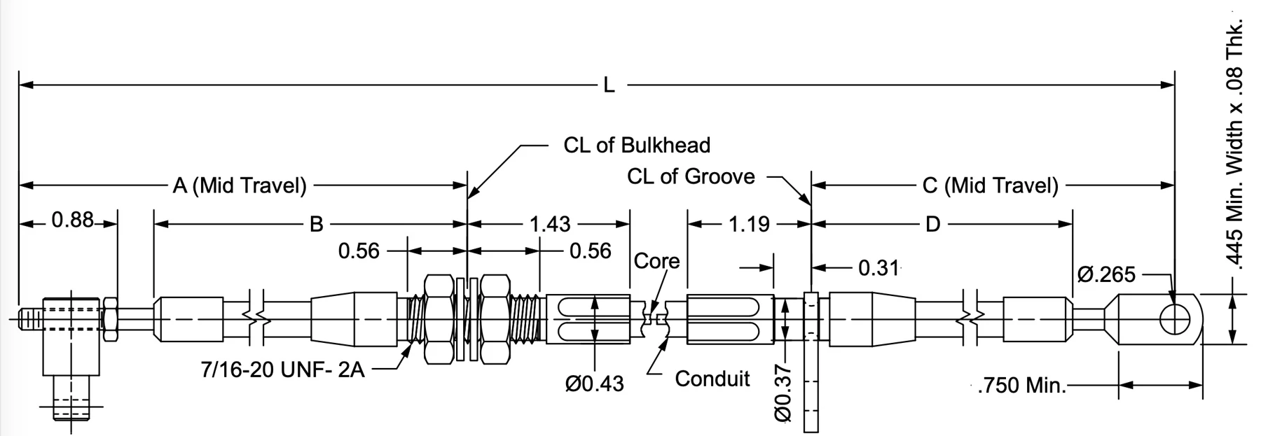 30-108-BH-GV-2-Shifter dimension drawing 1
