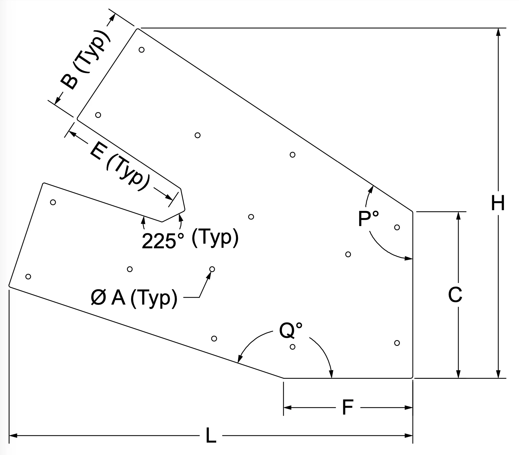 A1C-8/12 over 4/12-4-7-5-B dimension drawing 1