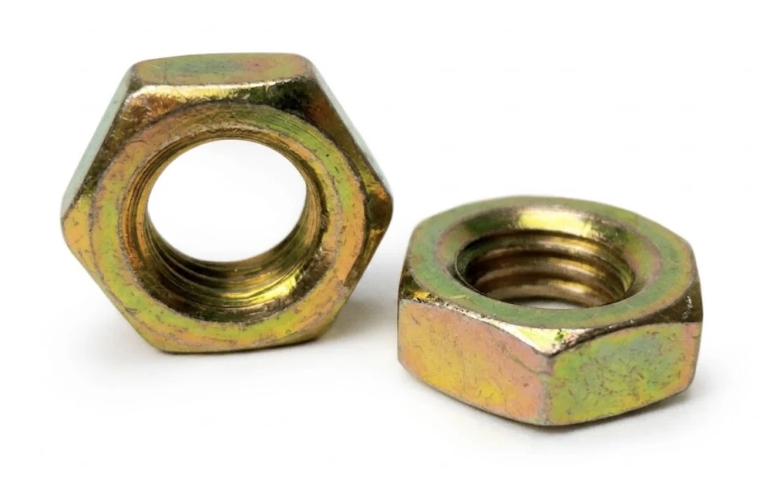 Nut, Jam, 1/4-28 RH Grade 5 ZY Fasteners