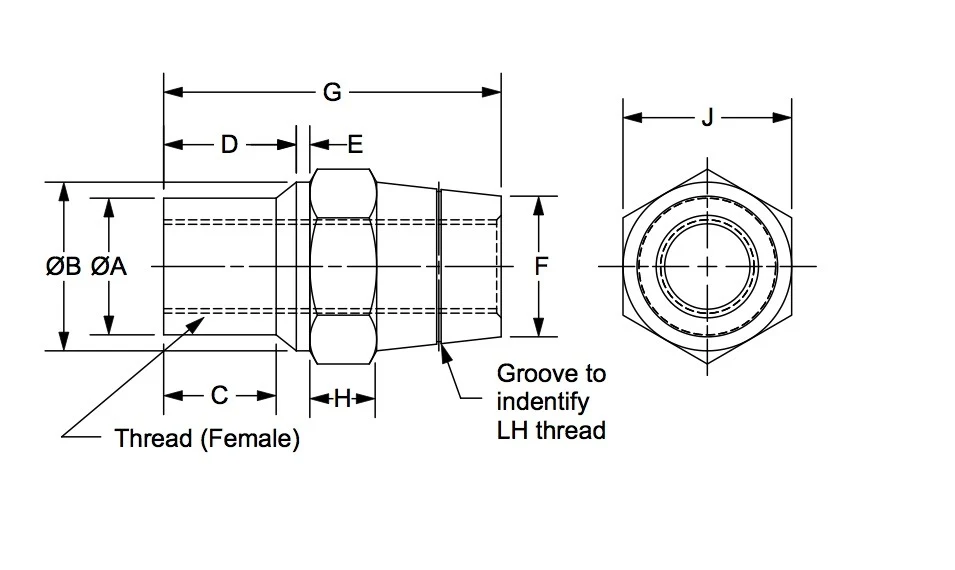 WTFH-10R-0.855 dimension drawing 1