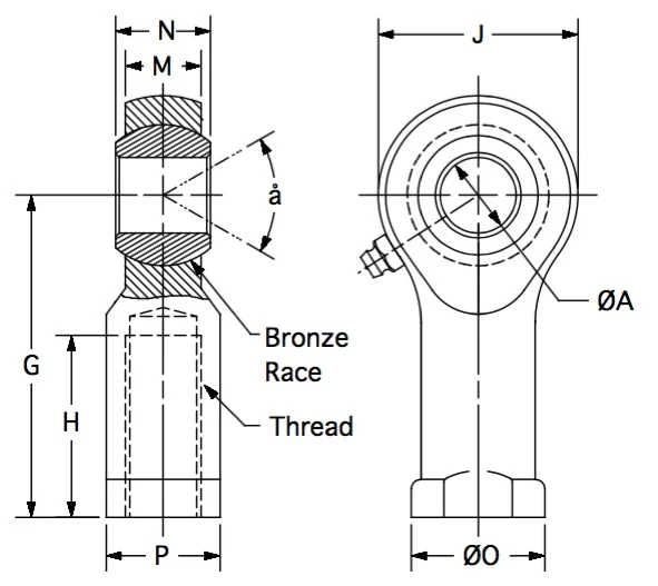DBF-8Z dimension drawing 1