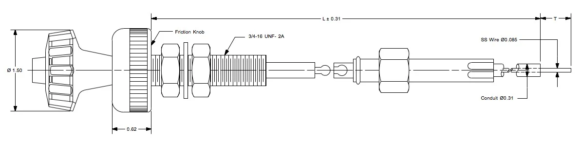 30-240-VC-BW-3 dimension drawing 1