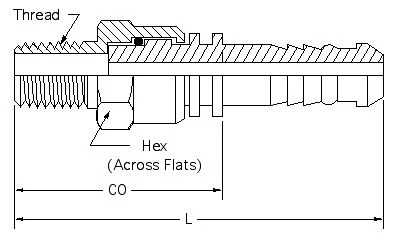 HSM-PT-SW-08-08 dimension drawing 1