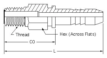 HSM-FS-SL-10-08 dimension drawing 1