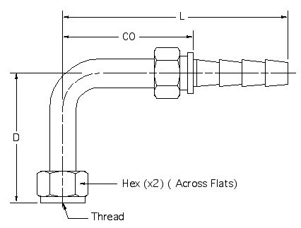 HSF-FS-SW-T90L-10-10 dimension drawing 1