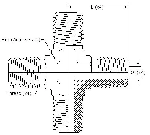 FS2650-06-06-06-06 dimension drawing 1
