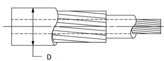 Core, 40 Series, High Efficiency, Cut-to-Length, Price per Foot dimension drawing 1
