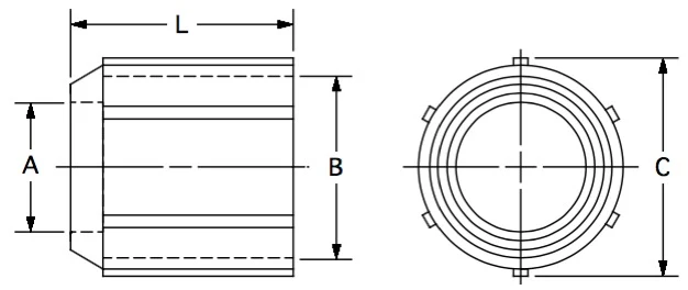 CRS-30 (rod seal) dimension drawing 1