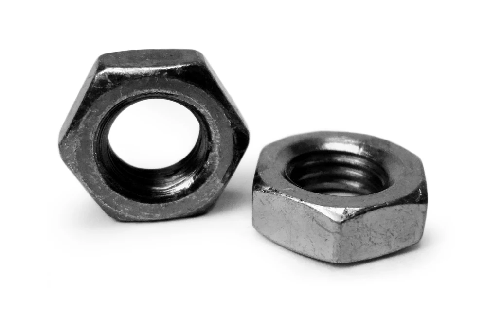 Nut, Jam, 1/4-28 RH Grade 2 ZC Fasteners